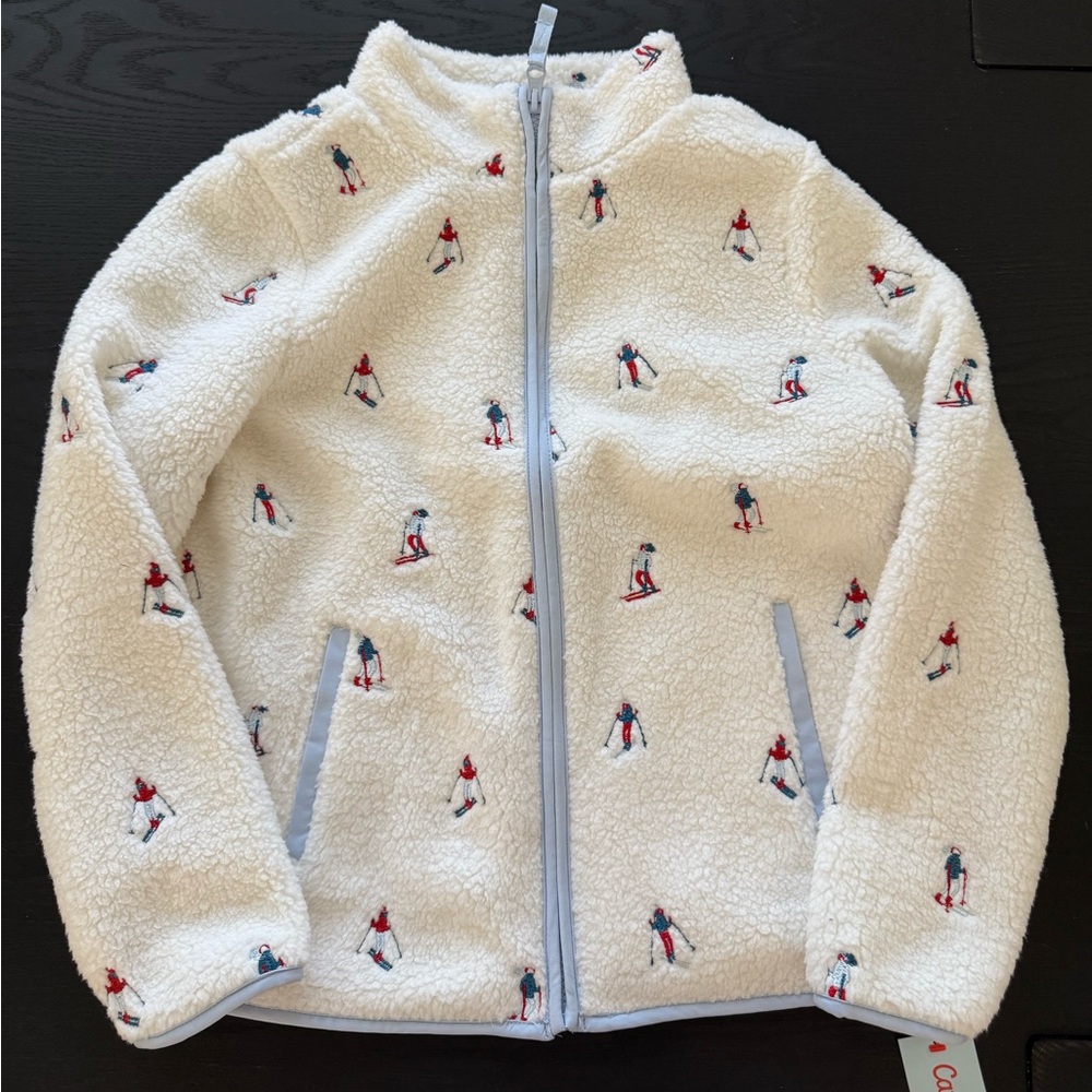 NEW Cat & Jack Girls Faux Shearling Zip Up Jacket Ski Print
XL